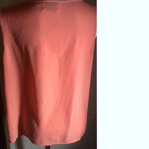 Linea By Louis Dell Olio Orange Sleeveless Top Siz - Picture 2 of 5